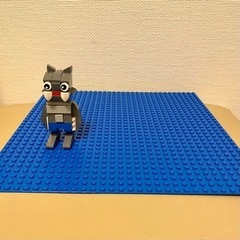 オオカミ & レゴ LEGO 基盤プレート　25.5×25.5cm