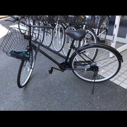 自転車　半年のみ使用　黒　26インチ