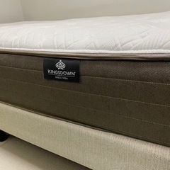 【美品】大塚家具レガリア（Kingston社製）サークレットのセミダブルマットレス　ダブルクッション付き