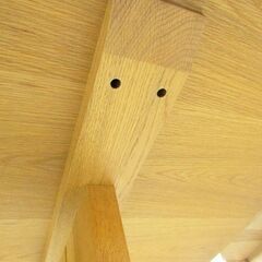 札幌市近郊配送/引取限定 セミ/オーダーメイド品 ダイニングテーブル 6～8人掛け リビング家具 生活家具 ガラス天板 格子目調 配送条件あり