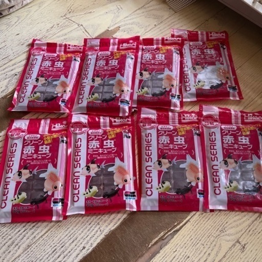 8個セットクリーン冷凍赤虫ミニキューブ期限23 3 23 4 熱帯魚餌 縁 一宮の食品の中古あげます 譲ります ジモティーで不用品の処分