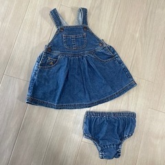 baby gap デニムジャンパースカート