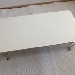 折りたたみローテーブル ホワイト