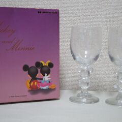 ディズニー☆ミッキー・ミニー ペアグラスセット S-1600 ガラス製