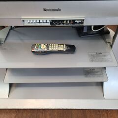 【リサイクルショップどりーむ天保山店】●102●　パナソニック　３７V型デジタルハイビジョンプラズマTV　2006年製　TH-37PX60　※専用ガラスTV台付き