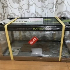 新品未使用　ジェックス マリーナガラス水槽90cmスリム MR-13Bi 黒枠ガラス水槽