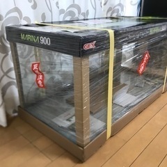 新品未使用　ジェックス マリーナガラス水槽90cmスリム MR-13Bi 黒枠ガラス水槽