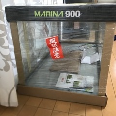 新品未使用　ジェックス マリーナガラス水槽90cmスリム MR-13Bi 黒枠ガラス水槽