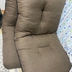 座椅子×2個　厚め、ブラウン