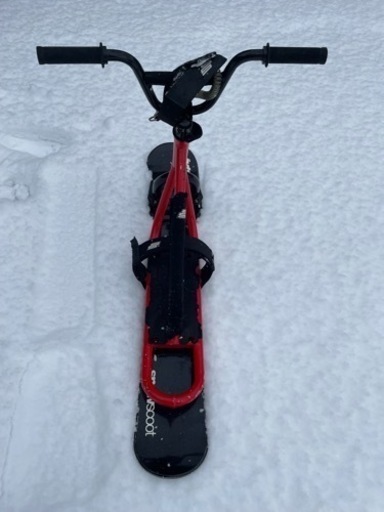 石川県 富山県 JykK スノースクート ミニ レッド snowscoot mini 中古 キッズ用
