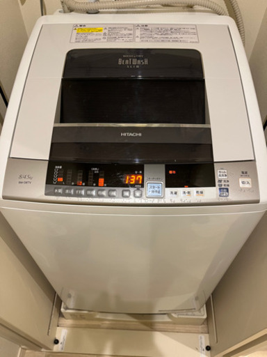 【売ります2/9まで】日立ビートウォッシュ_縦型洗濯機_乾燥機能_洗濯容量8kg2015年製_BW-D8TV