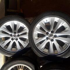 【良品】20系アルヴェル純正18インチホイール&タイヤ×4本