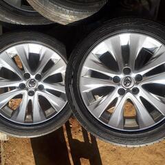 【良品】20系アルヴェル純正18インチホイール&タイヤ×4本