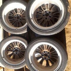 【良品】20系アルヴェル純正18インチホイール&タイヤ×4本