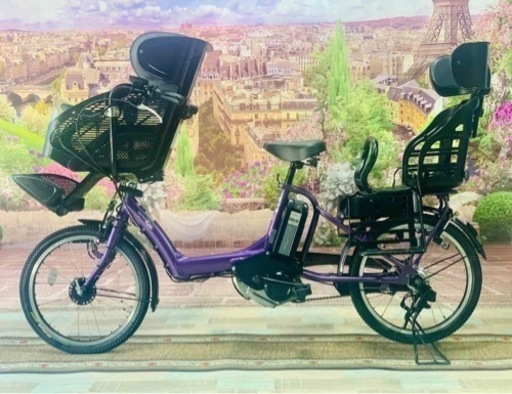 D33D電動自転車M53M/長生き8アンペア/保証/新品タイヤ/ヤマハ