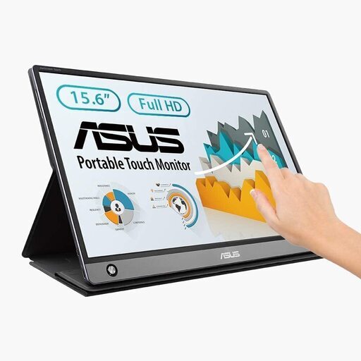 ASUS MB16AMT-J モバイルモニター モバイルディスプレ 15.6インチ フルHD IPS バッテリー内蔵 10点タッチパネル