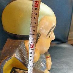 昭和レトロ当時物 大きい福助置物 開運 商売繁盛