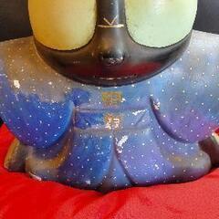 昭和レトロ当時物 大きい福助置物 開運 商売繁盛