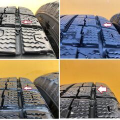 185/70r14in 4本 傷少ないアルミ付き 4H PCD100.0mm 8部山 ヴィッツ 