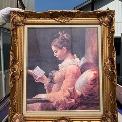 【ネット決済】絵画　複製　フラゴナール　本を読む少女