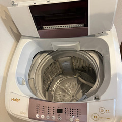 3月まで 全自動洗濯機 Haier ピンク