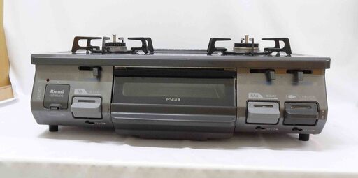 売約済【恵庭】リンナイ　ガスコンロ　ガステーブル　RT64JH-R　2017年製　LPガス　2口コンロ　水なしグリル　中古品