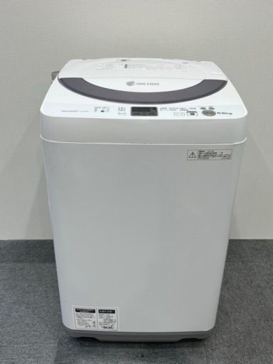 【記載エリア配送無料】SHARP 洗濯機 ES-GE55N-S