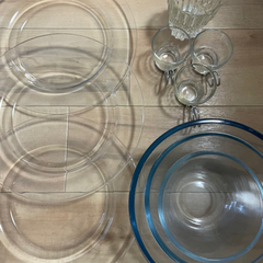 耐熱ガラスボール・ガラスのお皿・デミタスカップ・グラス