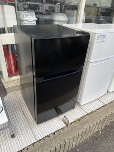 2ドア冷蔵庫 (87L)  アイリスオーヤマ　PRC-B92D-B　2021年製　新古品