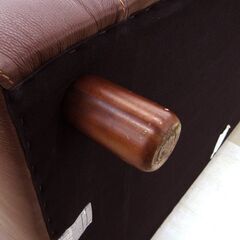 状態良好 良品計画 ワイドアームソファ 2.5シーター ヘッドレスト付き 無印 レザー 生活家具 リビング家具