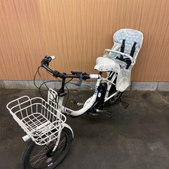 純正カゴ付き‼️ 子供乗せ‼︎ 電動自転車 BRIDGESTONE ビッケ 20 二人