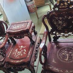 応接セット　螺鈿細工