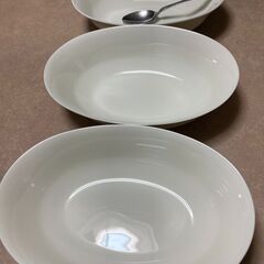 大盛用カレー皿４枚セット（白）