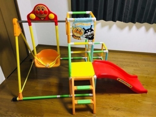 【現金手渡】値下げしました！アンパンマン折りたたみジャングルジムブランコDX