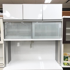 J813 松田家具 食器棚 レンジボード リーガレンジ 大川家具 ブランド IDC大塚家具取扱 1108×485×2006 クリーニング済み