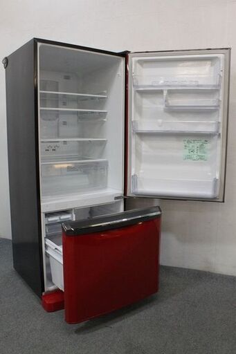 三菱 2ドア冷凍冷蔵庫 298L MR-D30X-R イタリアンレッド 2016年製