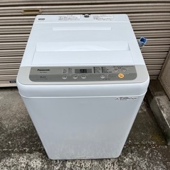 【ネット決済・配送可】【パナソニック】全自動洗濯機 5.0㎏ N...
