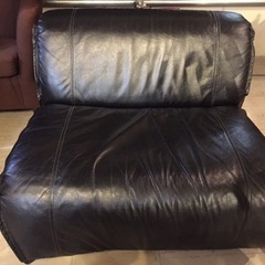 JF3537 インテリアセンター カンディハウス ヴィンテージソファ 本革 ブラック 旭川家具