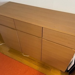 美品！　無印良品　オーク材　キャビネット【貴重な廃盤】