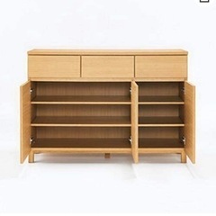 美品！　無印良品　オーク材　キャビネット【貴重な廃盤】