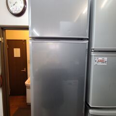 ●35●　ハイアール　２ドア冷蔵庫　直冷式　JR-N121A　2017年製　１２１L　シルバーカラー【リサイクルショップどりーむ天保山店】