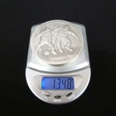 2002年 FIFA WORLD CUP KOREA JAPAN 記念貨幣発行記念メダル 約134.8g SV1000 韓国 サッカー ワールドカップ 苫小牧西店