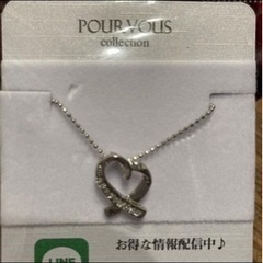 pour vous オープンハートネックレス