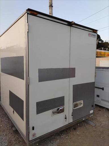 【匝瑳市八日市場】No.AM-56 床ステンレス 小さめ コンテナ 長さ約350cm×幅187cm×高さ230cmくらい 配送可
