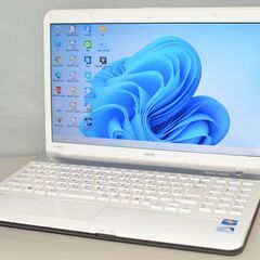 中古ノートパソコン 最新Windows11+office NEC LS150/F Celeron B800/大容量HDD640GB/メモリ4GB/15.6インチ/無線/DVDマルチ/便利なソフト