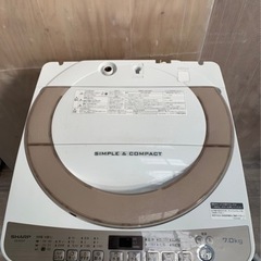 早い者勝ち‼️SHARP洗濯機7.0キロ‼️2018年製‼️ES...