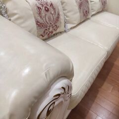 三人掛け姫系ソファ【イオンモールMUTUKI実店舗】