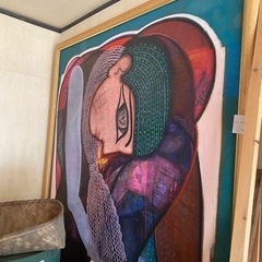 大塚章子 大型絵画 油絵 料理店インテリア など