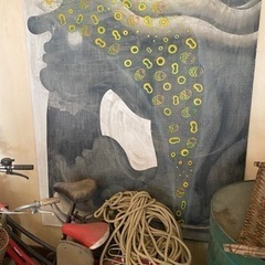 大塚章子 大型絵画 油絵 料理店インテリア など