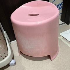 風呂の椅子 40cm ピンク桶もあり